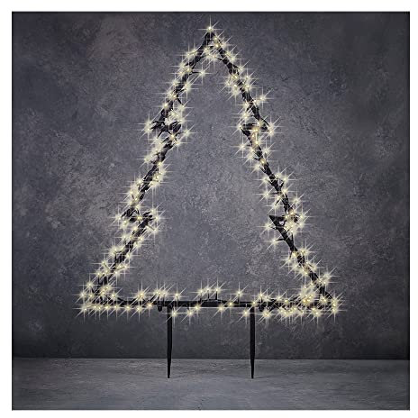 Dekorativer Baum für den Außenbereich mit 175 LEDs, warmes Licht, 53 x 75 cm, ideal zur Beleuchtung und Dekoration von Gärten und Außenbereichen.