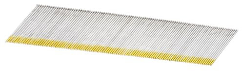 sourcing map 1000Pcs 15 Gauge Angled Finish Nails, 2 Length, 34-Degree, Galvanized Assorted Size Project Pack for Woodworking Construction, Color Zinc