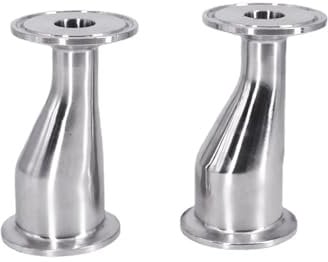 LIUCH 19-114mm Tubo OD X 1.5 2 2.5 3 3.5 4 Tri Morsetto Riduttore Eccentrico SUS304 in Acciaio Inox Raccordo for Tubi Sanitari(89mmK106 To 38mmK50)