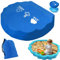 LUKIUP 100 x 100 x 15 cm Housse de Protection Bac a Sable Coquillage, Couverture Imperméable mit Sac de Rangement, Étanche Auvent,pour Bac a Sable Enfant Exterieur Piscine Coquillage