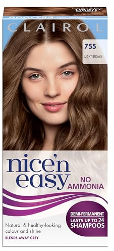 Clairol Nice'n Easy No Ammonia Hair Dye, 755 Medium Light Brown