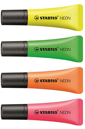 STABILO - Textmarker - NEON - Colormix - 4x gelb, 2x grün, 2x orange, 2x pink