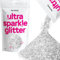 Hemway Ultra Sparkle Glitter - Silver | Fine Metallic Flakes for Resin & Epoxy Crafts | Supplies for Tumblers, Festival, Hair, Face, Body, Eye & Nail Art Decoration | 100 g