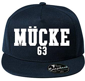 OwnDesigner Baumwolle Mücke 63 Baseball Cap, Basecap - Unisex Baseball Kappen, Baseball Mützen für Draussen, Sport oder auf Reisen (410-Cap5P-3Navy)