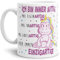 Einhorn-Tasse mit Spruch Immer Einzigartig - Unicorn/Geschenk-Idee/Freunde/Sterne/Weiss