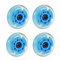 4 stücke 64mm led Skate räder Inline räder für Outdoor ersatz (zufällige Farbe)
