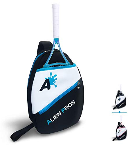 Alien Pros Tennis Rucksack für Ihren Schläger und andere wichtige Dinge - Packen Sie schnell und leicht für Tennis und andere Aktivitäten - Tennis Rucksack Umhängetasche für Männer und Frauen (Blue)