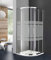 GME Prestige Titan Radio Italienne Mamparas de douche semi-circulaires 80 cm x 80 cm Taille Frost Plus