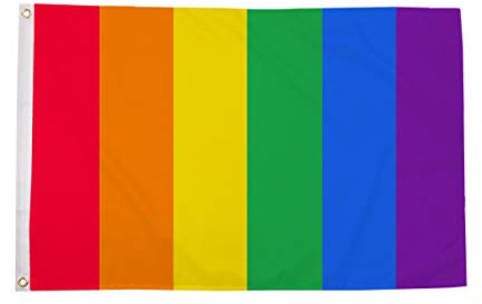 AZ FLAG Bandiera Arcobaleno Verticale 150x90cm - Bandiera Gay LGBT 90 x 150 cm