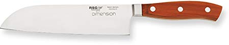 Santokumesser DIMENSION 18 cm, Griff aus Pflaumenholz, Qualitätsware Made in Germany/Solingen
