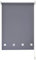 Square Eyelet Windows Roller Blinds Polyester Fabric, Easy Fit Trimmable, Home, Office, Blind with Metal Tube and Child Safe Fittings (Width 90cm x Length 165cm, Light Filtering Shade, Dark Grey)