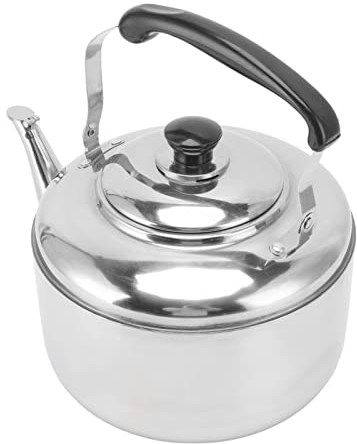 Naroote Bouilloire INOX, INOX Théières pour Cuisinière, 5.5L Bouilloire à Thé à ébullition Rapide avec Poignée Confortable pour Cuisinière à Induction pour Cuisinière à Gaz
