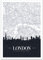 wandmotiv24 Poster als Wanddeko, Größe Din A3, Straßen Karte London, England, Hauptstadt, Reisen, Moderne Wanddeko, Wandbilder, Deko, Bild M0135