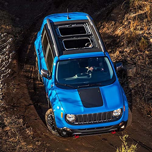 JEZOE 3D-Kohlefaser-Kratzschutz-Haube, Motorhaube, Auto-Styling-Aufkleber und Abziehbilder, für Jeep Renegade-Zubehör