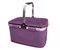 IRIS BARCELONA - Cesta Picnic Plegable, Termoinsulada y a Prueba de Fugas 43 x 24 x 28 cm 20 l Morado Jaspeado