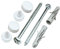 AERZETIX - C57833 - Kit di fissaggio per WC/bidet vite M6x80mm per fissaggio a terra - tassello Ø10x50mm in nylon - tirafondi a testa esagonale - per sanitari mattoni pieno cavo