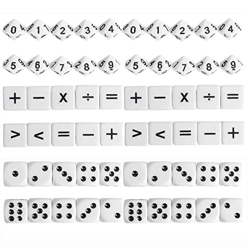Dickly 30x Dadi Matematici Numero di Dadi Divisione di Moltiplicazione Assistente Operativo