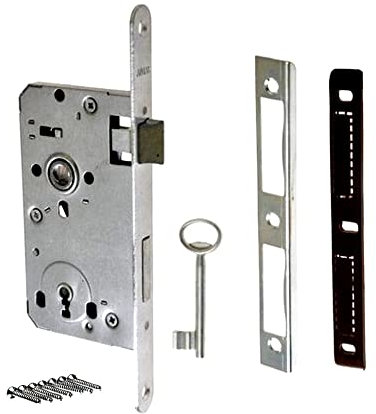 Einsteckschloss Türschloss Buntbart Einbauschlösser Entf. 72/55 EU-Qualität (Rechts)