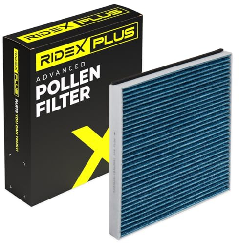 RIDEX PLUS Filtro abitacolo 424I0502P anteriore Filtro al carbone attivo & con effetto antiallergico & con effetto antibatterico Altezza: 35 Larghezza: 200 Lunghezza: 255
