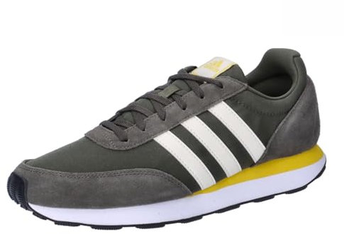 adidas Herren Run 60s 3.0 Leather Shoes Schuhe, SHAOLI/Off White/NGTCAR, 44 EU