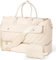 Wedama Weekender-Tasche für Damen, Reisetasche mit Schuhfach für Reisen, Fitnessstudio, Beige, Large, Solide