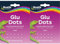 Bostik Extra Strong Glu Dots - Clear, Double-Sided, Extra Strong, No Mess, x64 Glu Dots (Pack of 2)