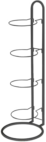 Football Stand,Football Holder, Basketball Rack 4 Layer Basketball Holder Carbon Steel Heavy Duty Basketball Stand Painted Nail-free Multi-purpose Vertical Ball Rack