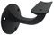 5x SO-Tools Handlaufhalter, schwarz matt aus Zinkdruckguß für 42,4 mm Handlauf Rohr