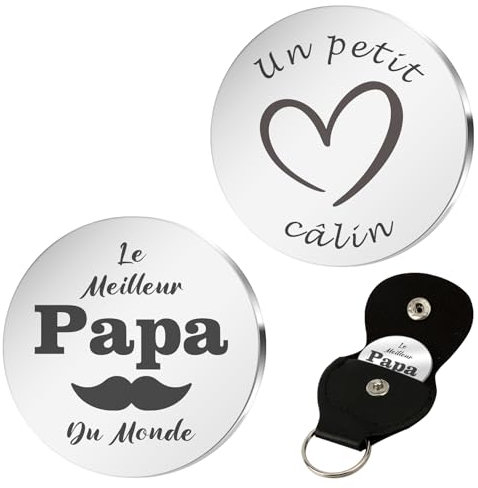 Un Petit Câlin Porte Clef - Cadeau Personnalisé pour Homme, Femme, Saint Valentin, Noel, Merci, Mamie, Maman, Papa, Soeur, Collegue, Amie, Copain, Copine, Frere