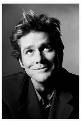 AMATWI Jim Carrey Schwarz-Weiß-Poster, Leinwand-Poster, Schlafzimmer-Dekor, Sportlandschaft, Büro, Raumdekoration, Geschenk, ungerahmt, 30 x 45 cm