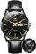 OLEVS Uhren für Herren, stilvoll, Business, Freizeit, analog, Quarzuhr, schwarz/braunes Lederband, leuchtend, wasserdicht, Kalender-Armbanduhr, Schwarz, Business Casual