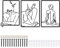 Fentar 3stk Metall Wanddeko Schlafzimmer, Abstrakte Weibliche Silhouette Wandbild Metall, Moderne Wand Deko, Minimalistische Wanddeko Wohnzimmer, Wasserdichtes Metallbilder Wand deko Schwarz (25x35cm)
