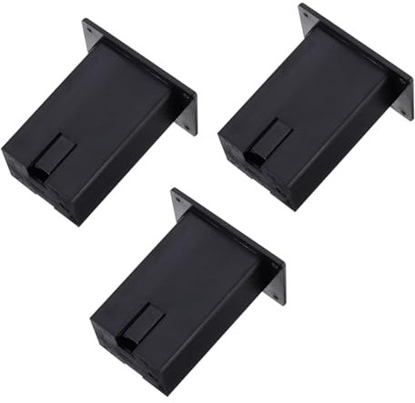 Hoement Batteriebox Für Gitarren Tonabnehmer 3 Stück 9v Aktiv Bass Pickup Batteriefach Flacher Einbau Langlebiges Material
