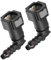 Partuto Car Fuel Line Hose Quick Release Connector 90 Degree 5/16 7.89mm SAE to 1/4 6mm Disconnect Hose Plastic Gray (Set of 2) Replacement