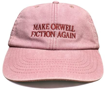 Vivian Flytrap Unisex Make Orwell Fiction Again Gewaschen Bestickt Dad Baseballkappe - Pink