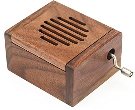 IWENZHKPA Spieluhr Handwerk Retro Hölzerne Musikbox Kreative Musikbox for Geburtstag Weihnachtsfeiertag Spieluhr Dekoration(Clockwork)