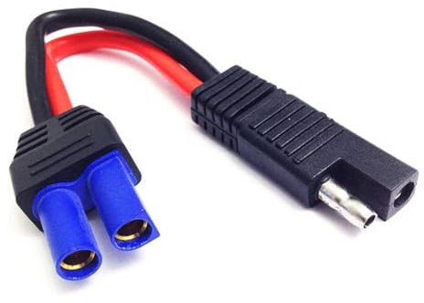 Foollusiie Hochwertiges SAE-auf-EC5-Stromverlängerungskabel, SAE-Steckerkabel, EC5-Buchse auf SAE-Kabel, Batterie, Solarkabel