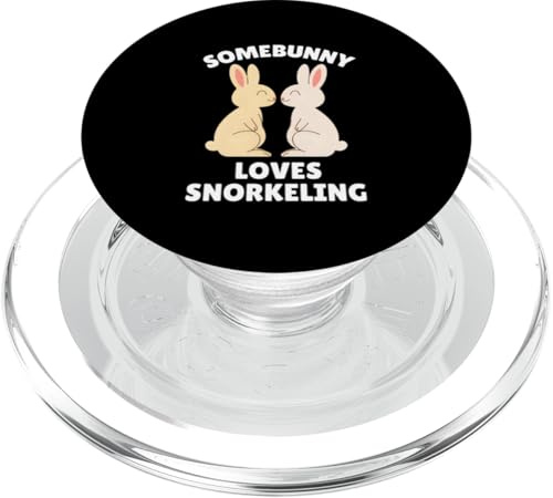 Somebunny Loves Snorkeling Osterhase Schnorchel PopSockets PopGrip für MagSafe