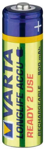 Varta Solar Akku AA LR6 Mignon 2er 800 mAh