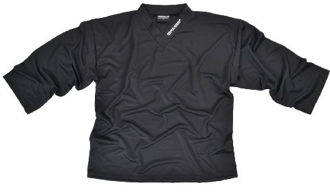 SHER-WOOD - Eishockey Trainingstrikot für Erwachsene I stilvolles Practice Jersey aus gelochtem, Schwarz, Gr. XXXL