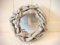Kranz, Holz, Shabby Chic, Kerzenring, Landhaus, grau, Deko, ca. 22cm Durchmesser