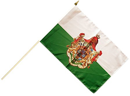 Flaggenfritze® Stockflagge Deutschland Königreich Sachsen 1806-1918 - 30 x 45 cm