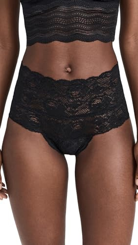 Cosabella Women's High Rise Bikini Briefs, Black, M