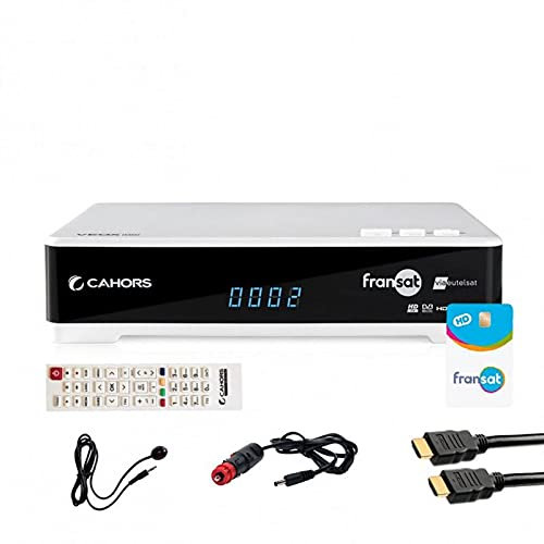 Cahors – Ricevitore VEOX satellitare HD + Scheda FRANSAT + Cavo 12 V + Cavo HDMi 2 m + Deport IR – veoxfullpack