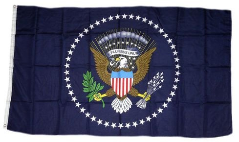 Fahne/Flagge USA - Präsident blau NEU 90 x 150 cm