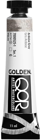 GOLDEN QoR Artist Watercolors, Ardoise Gray, 11 ml Tube