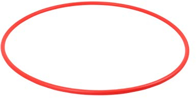 HAEST Cerchio per Ginnastica Ritmica - 75 cm - Rosso