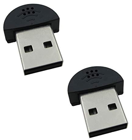 Igoolee 2 pz USB 2.0 Mini microfono, laptop/desktop PC Plug and Play per Skype, MSN, Yahoo recording, Youtube, Google Voice Search e giochi