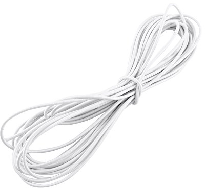 Cuerda de Goma Elstico de 4 mm Correa Elstica 10 Metros hacia Abajo Cuerda de Choque para Artesana de Bricolaje (Blanco)