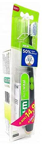 GUM ActiVital Zahnpasta Q10 75 ml + 1 Zahnbürste Batteriebetrieben
